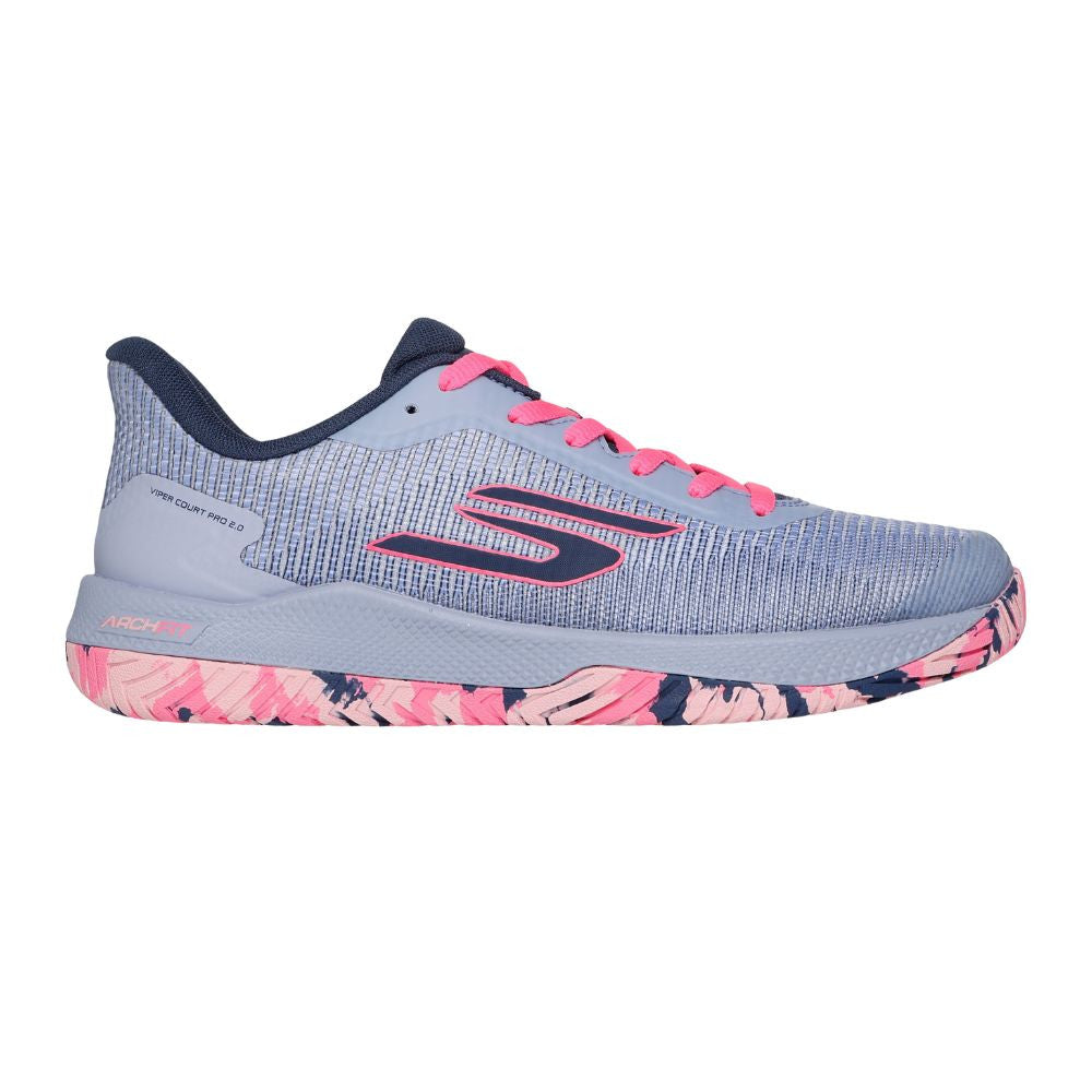 Skechers Viper Court Pro 2.0 Gray/Lavender  Shoe | Pickleball Sports