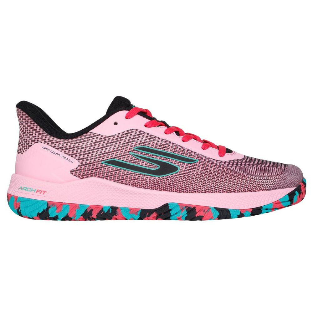 Skechers Viper Court Pro 2.0 Pink/Black  Shoe | Pickleball Sports