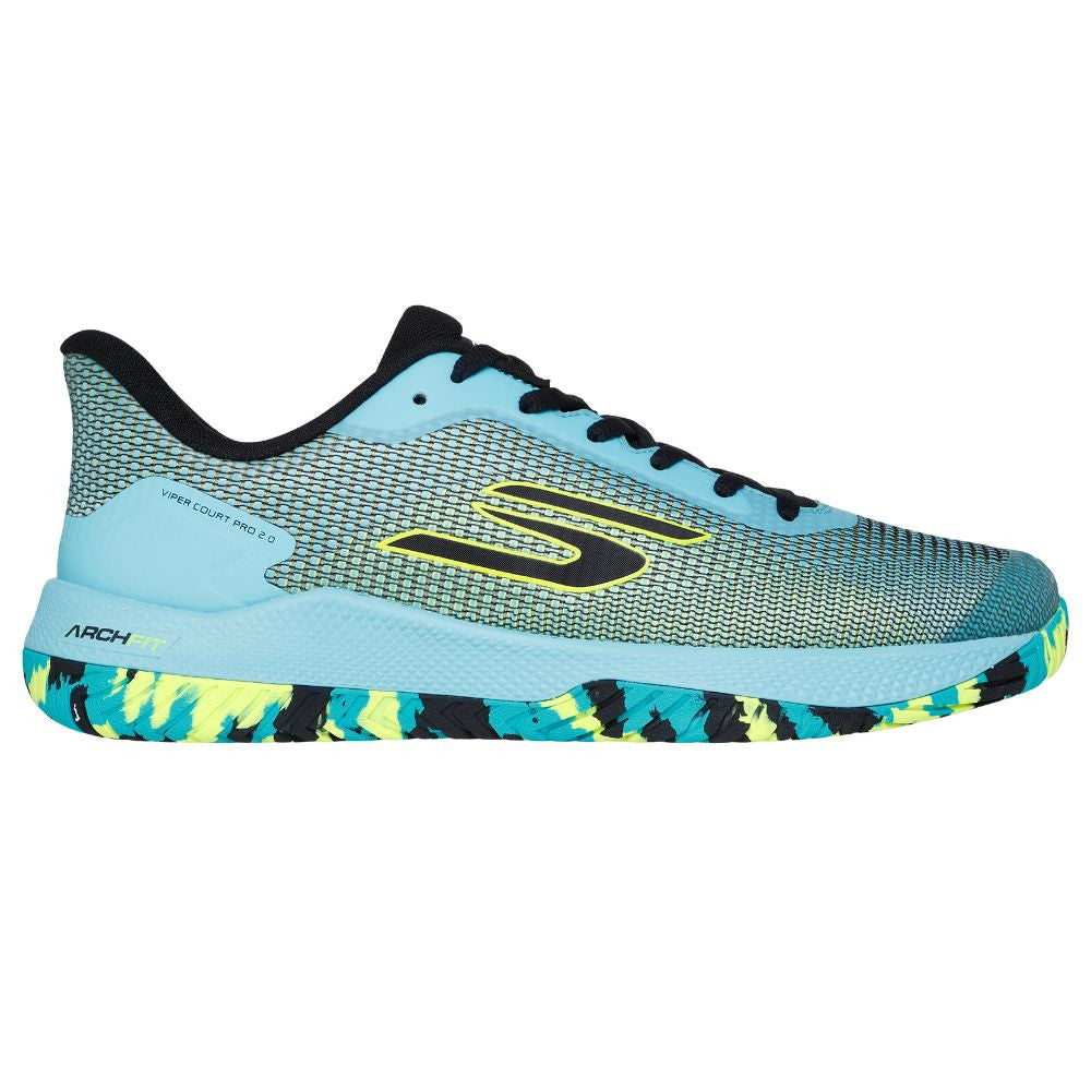 Skechers Viper Court Pro 2.0 Aqua/Multicolor  Shoe | Pickleball Sports
