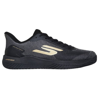 Skechers Viper Court Pro 2.0 Black/Gold  Shoe | Pickleball Sports