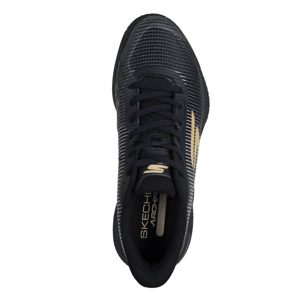Skechers Viper Court Pro 2.0 Black/Gold  Shoe | Pickleball Sports