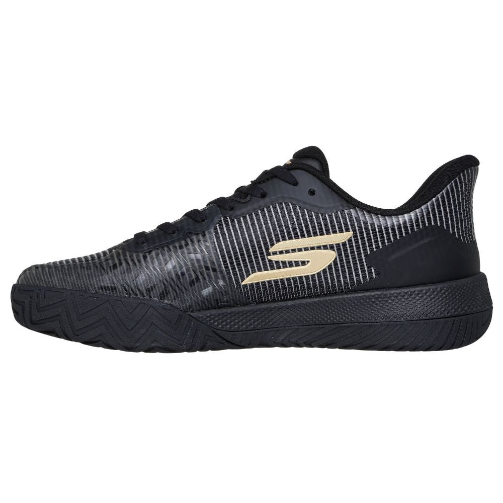 Skechers Viper Court Pro 2.0 Black/Gold  Shoe | Pickleball Sports