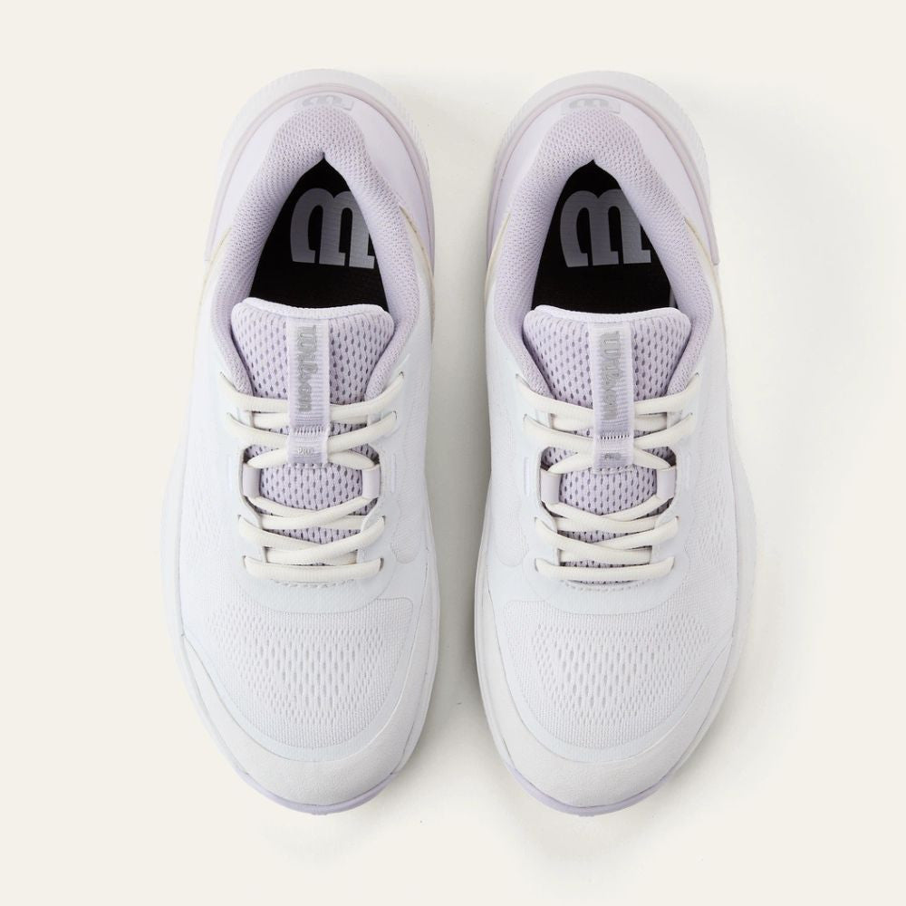 Wilson Intrigue Pro Court   White/Lavender Blue/Silver Shoe | Pickleball Sports
