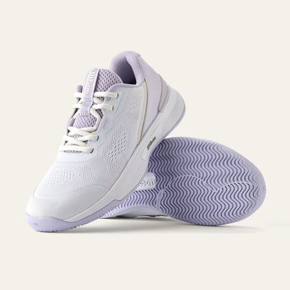 Wilson Intrigue Pro Court   White/Lavender Blue/Silver Shoe | Pickleball Sports