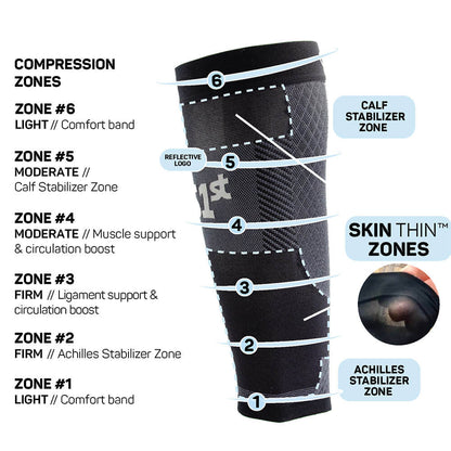 OS1st Thin Air Compression Calf Sleeves | Pickleball Sports