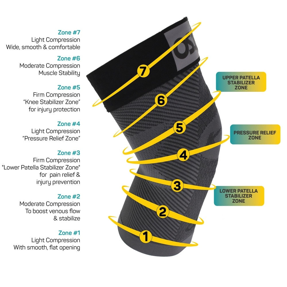 OS1st  KS7+ Adjustable Performance Knee Sleeve | Pickleball Sports