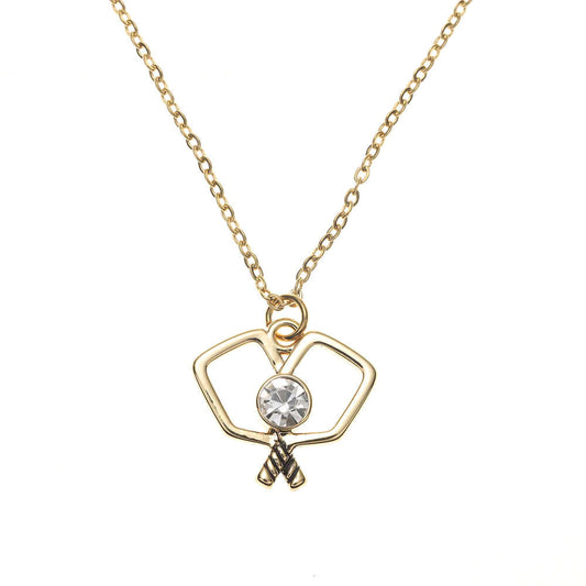 Born to Rally Paddle Perfect Pickleball Pendant Necklace | Pickleball Sports