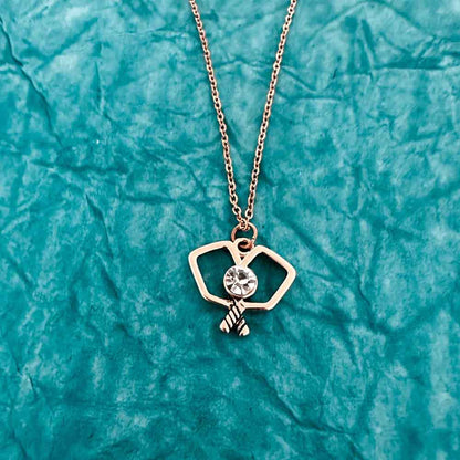 Born to Rally Paddle Perfect Pickleball Pendant Necklace | Pickleball Sports