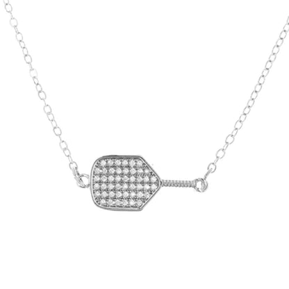 Born to Rally Pickleball CZ Paddle Necklace | Pickleball Sports
