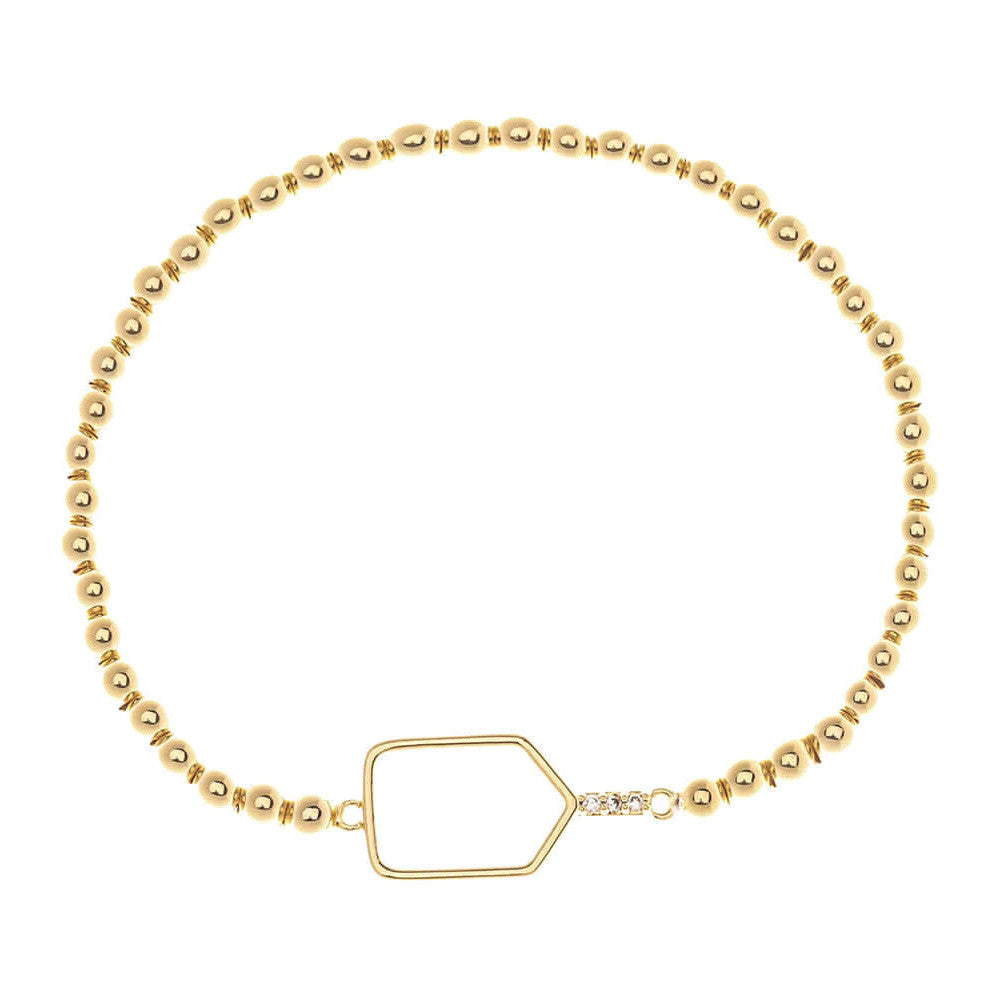 Born to Rally Pickleball Paddle Beaded Stretch Bracelet | Pickleball Sports