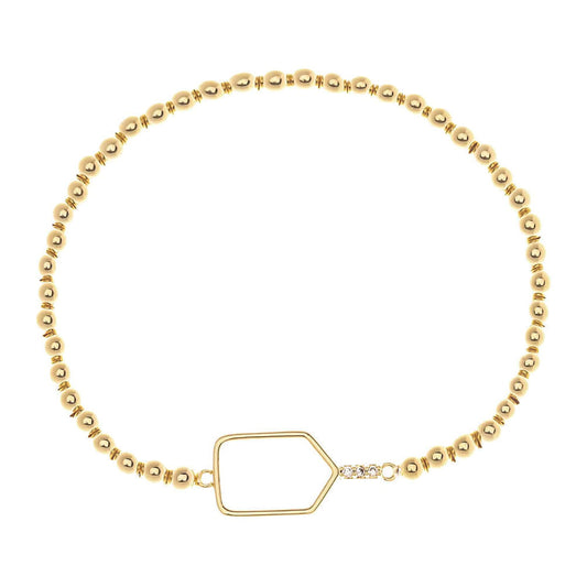 Born to Rally Pickleball Paddle Beaded Stretch Bracelet | Pickleball Sports