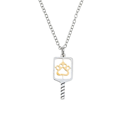 Born to Rally Pickleball Paw Necklace | Pickleball Sports
