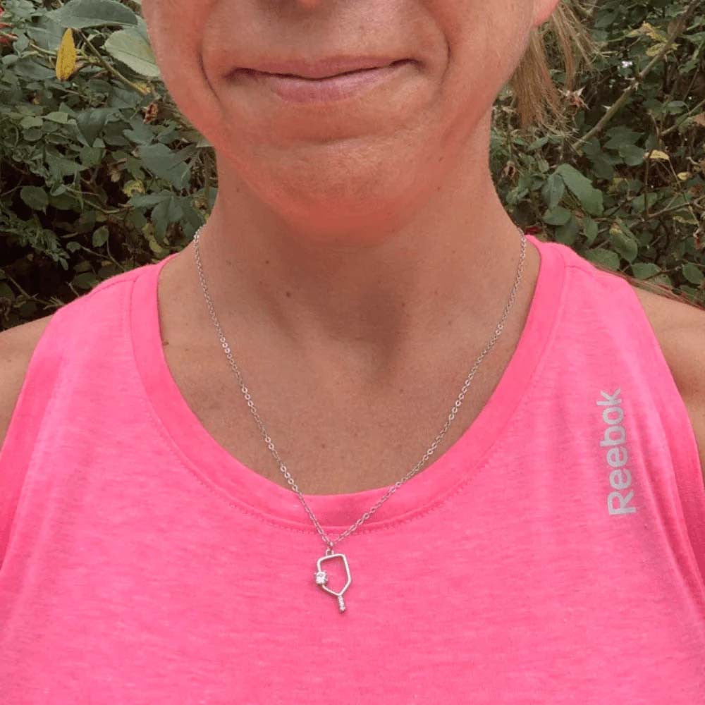 Born to Rally Serve and Sparkle Pickleball Necklace | Pickleball Sports