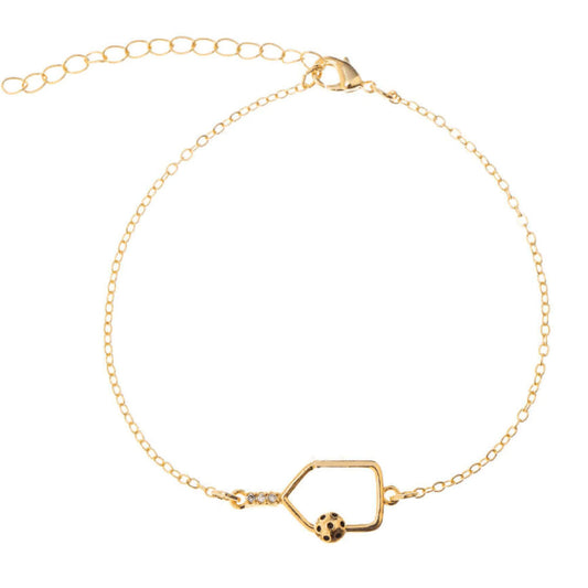 Born to Rally Pickleball Rhinestone Paddle Bracelet | Pickleball Sports