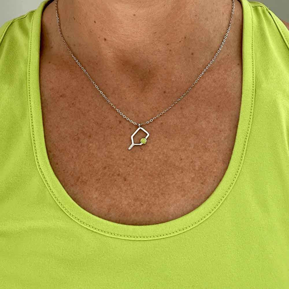 Born to Rally Color Pop Pickleball Necklace | Pickleball Sports