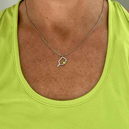 Born to Rally Color Pop Pickleball Necklace | Pickleball Sports