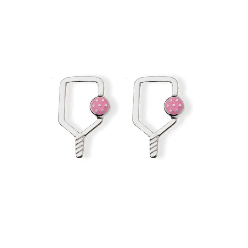 Born to Rally Color Pop Pickleball Paddle Stud Earrings | Pickleball Sports