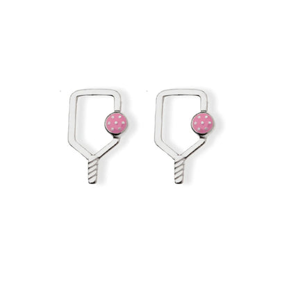Born to Rally Color Pop Pickleball Paddle Stud Earrings | Pickleball Sports