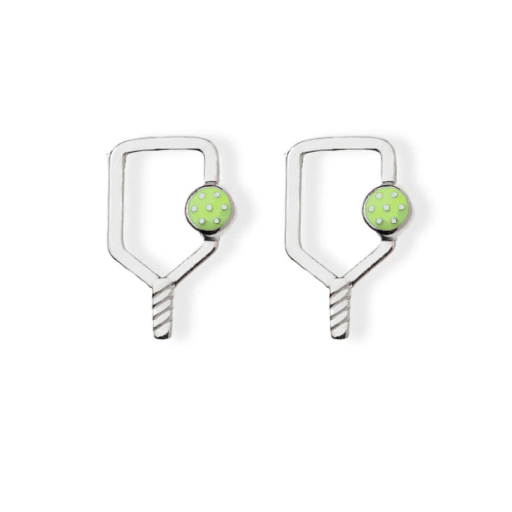 Born to Rally Color Pop Pickleball Paddle Stud Earrings | Pickleball Sports