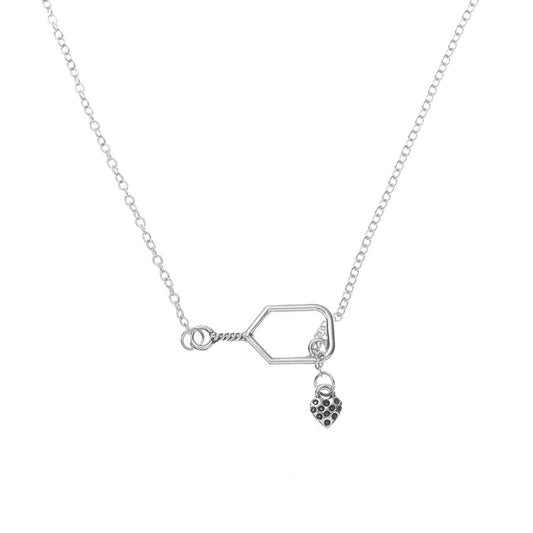 Born to Rally Lob and Love Lariat Pickleball Necklace | Pickleball Sports