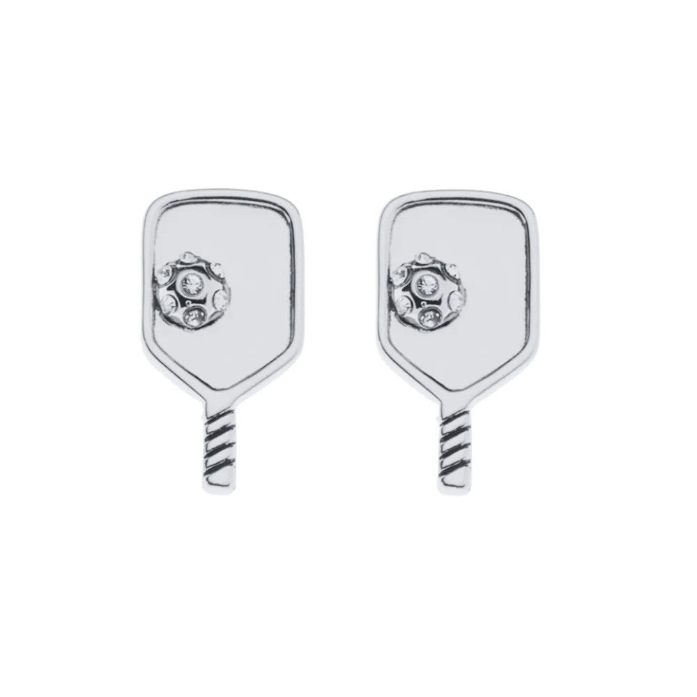 Born to Rally Pickleball Paddle Stud Earrings | Pickleball Sports
