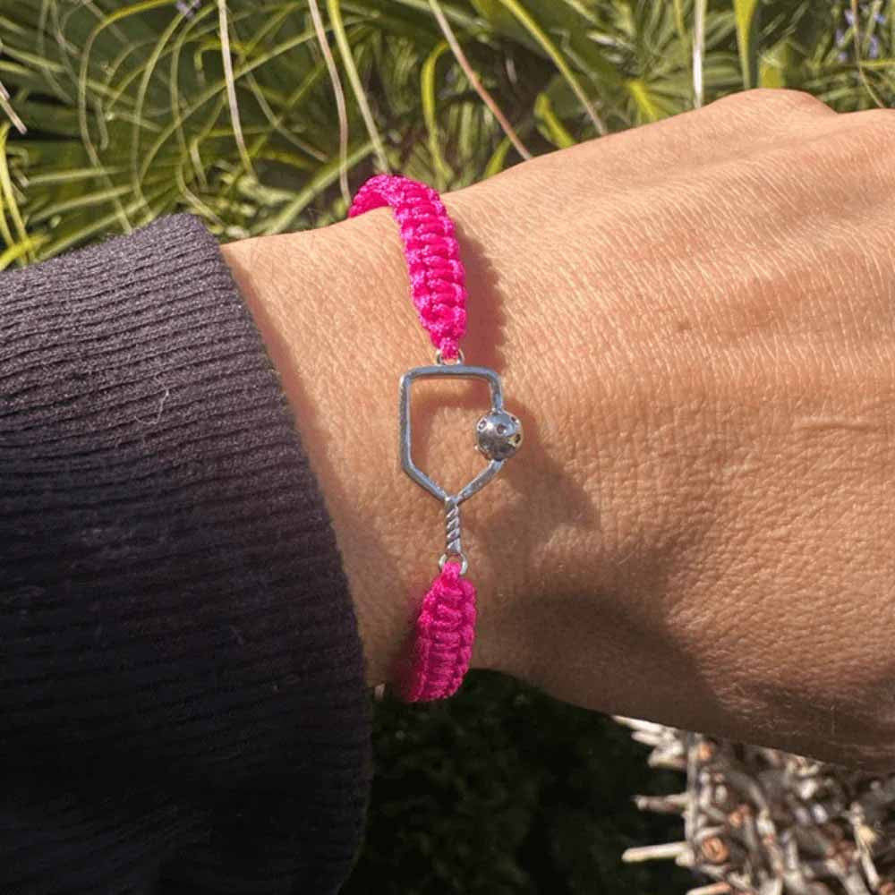 Born to Rally Pickleball Paddle Adjustable Rope Bracelet | Pickleball Sports