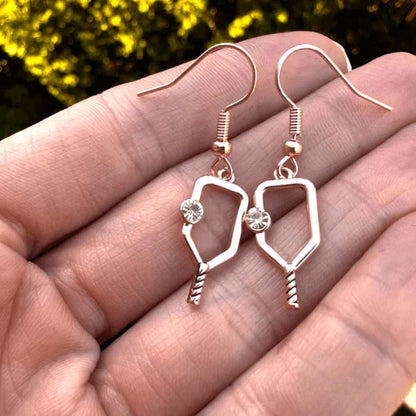 Born to Rally Pickleball Dangle Earrings | Pickleball Sports