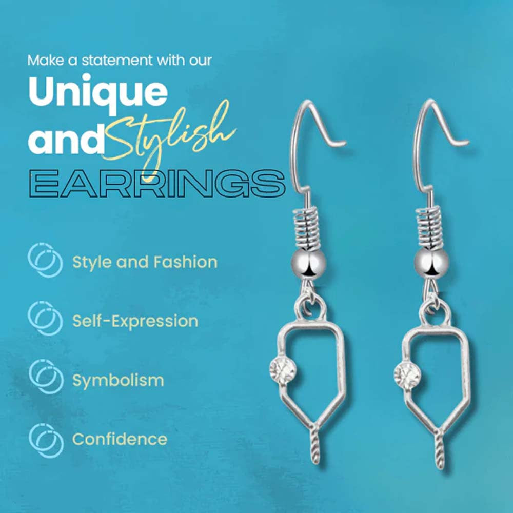 Born to Rally Pickleball Dangle Earrings | Pickleball Sports