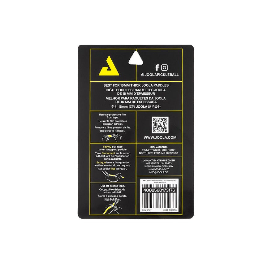 JOOLA Pickleball Clear Edge Guard Tape | Pickleball Sports