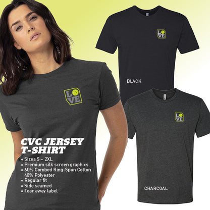 ZER002 PB Love T-Shirt - Unisex | Pickleball Sports