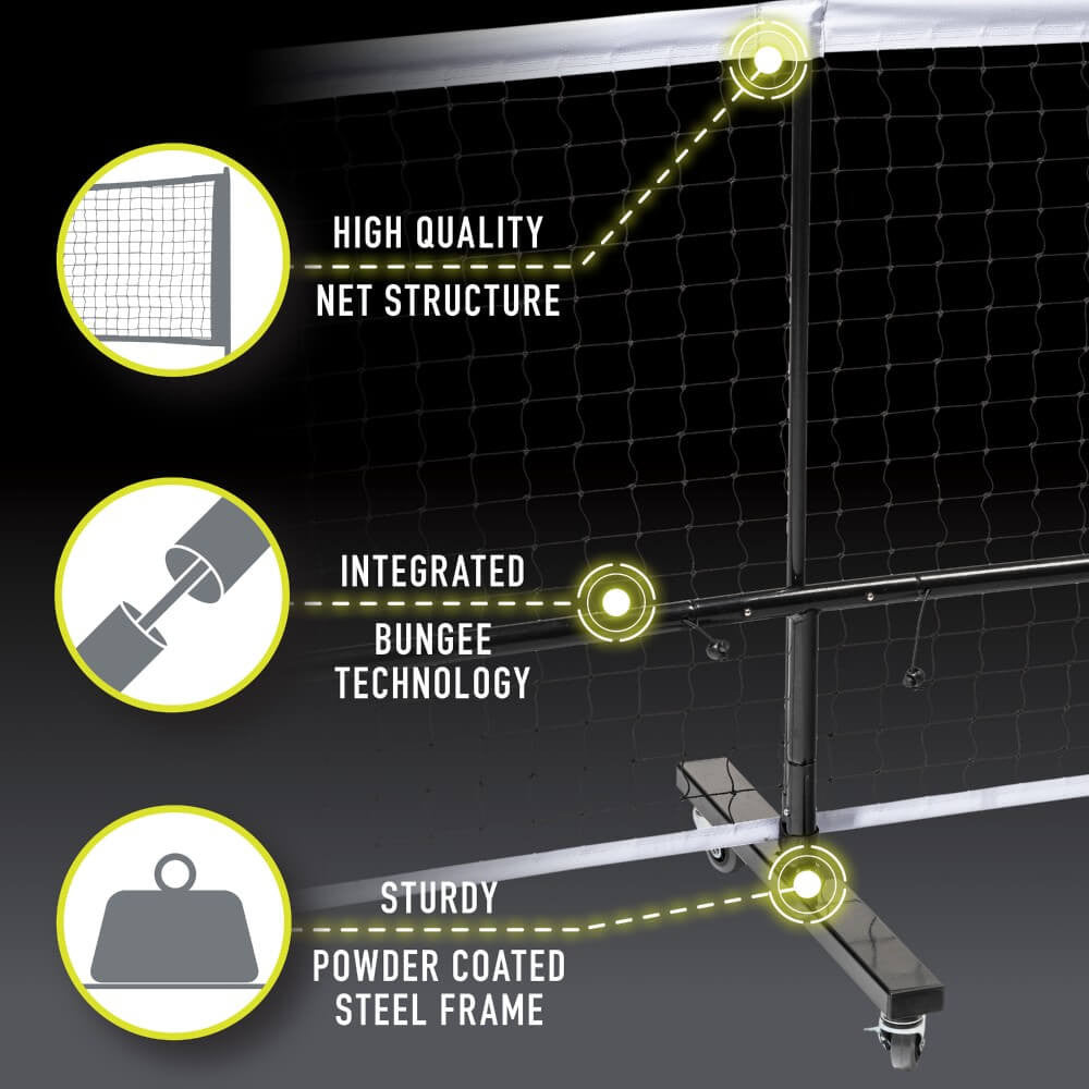 Franklin Portable Pickleball Net System with Wheels | Pickleball Sports