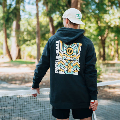 Heritage Pickle-ball Paddle Hooded Sweatshirt - Unisex | Pickleball Sports