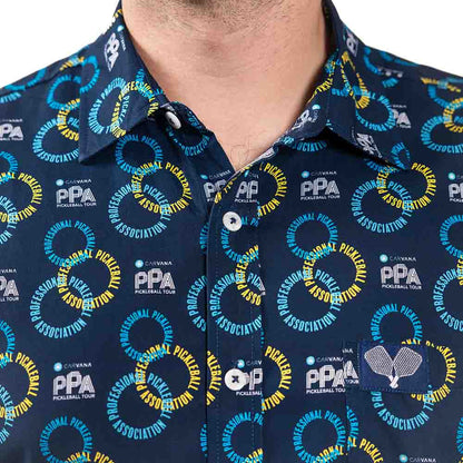 PPa Circle Short Sleeve Button Down Shirt - Unisex | Pickleball Sports