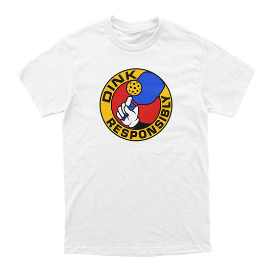 Wallflower Dink Responsibly T-Shirt - Unisex | Pickleball Sports