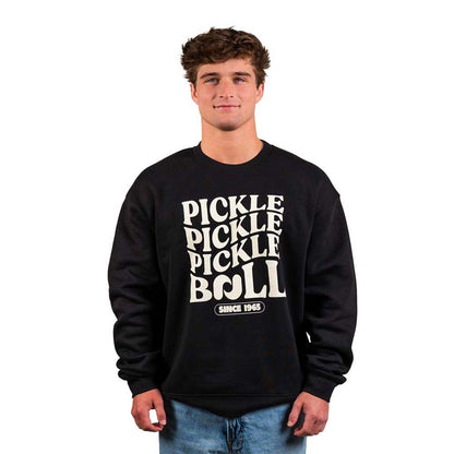 Heritage Pickle Pickle Pickle-ball Crewneck Sweatshirt - Unisex | Pickleball Sports