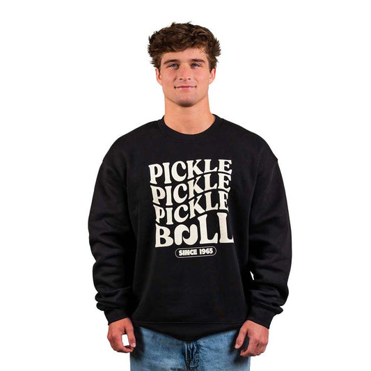 Heritage Pickle Pickle Pickle-ball Crewneck Sweatshirt - Unisex | Pickleball Sports