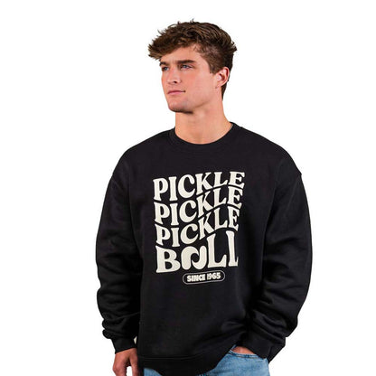 Heritage Pickle Pickle Pickle-ball Crewneck Sweatshirt - Unisex | Pickleball Sports