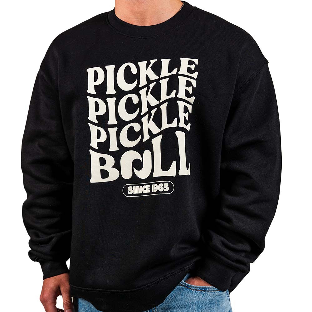Heritage Pickle Pickle Pickle-ball Crewneck Sweatshirt - Unisex | Pickleball Sports
