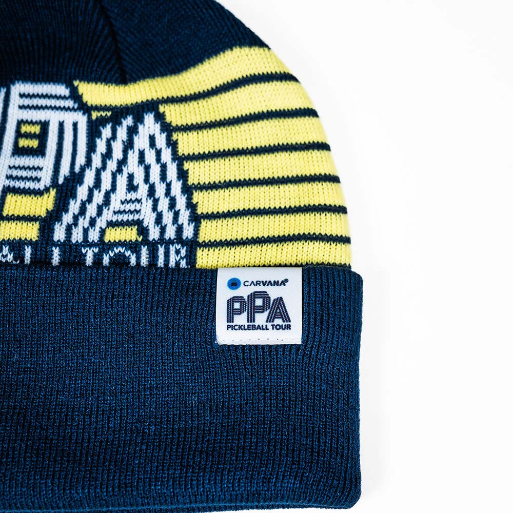 PPa Jacquard Pom Beanie | Pickleball Sports