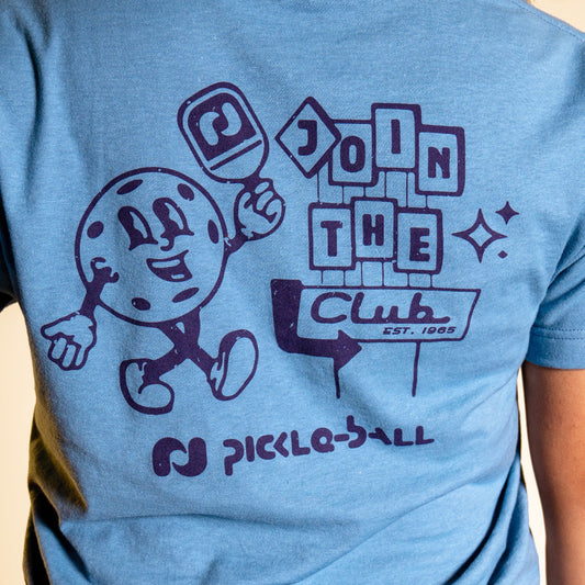 Heritage Pickle-ball Join The Club Retro Ball Tee | Pickleball Sports