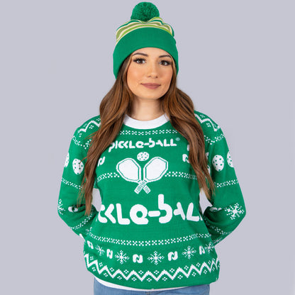 Heritage Pickle-ball Holiday Sweater | Pickleball Sports