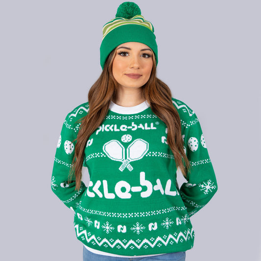 Heritage Pickle-ball Holiday Sweater | Pickleball Sports