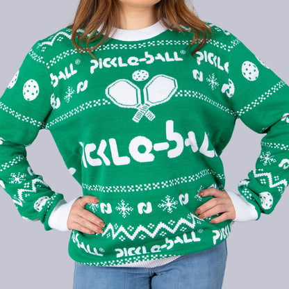 Heritage Pickle-ball Holiday Sweater | Pickleball Sports