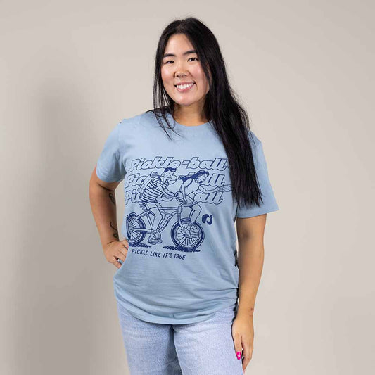 Heritage Pickle-ball Bike Tee - Unisex | Pickleball Sports