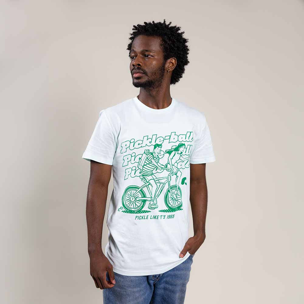 Heritage Pickle-ball Bike Tee - Unisex | Pickleball Sports