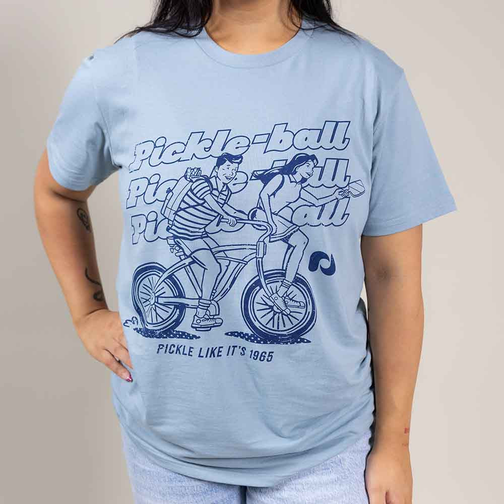 Heritage Pickle-ball Bike Tee - Unisex | Pickleball Sports