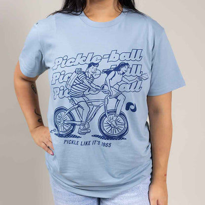 Heritage Pickle-ball Bike Tee - Unisex | Pickleball Sports