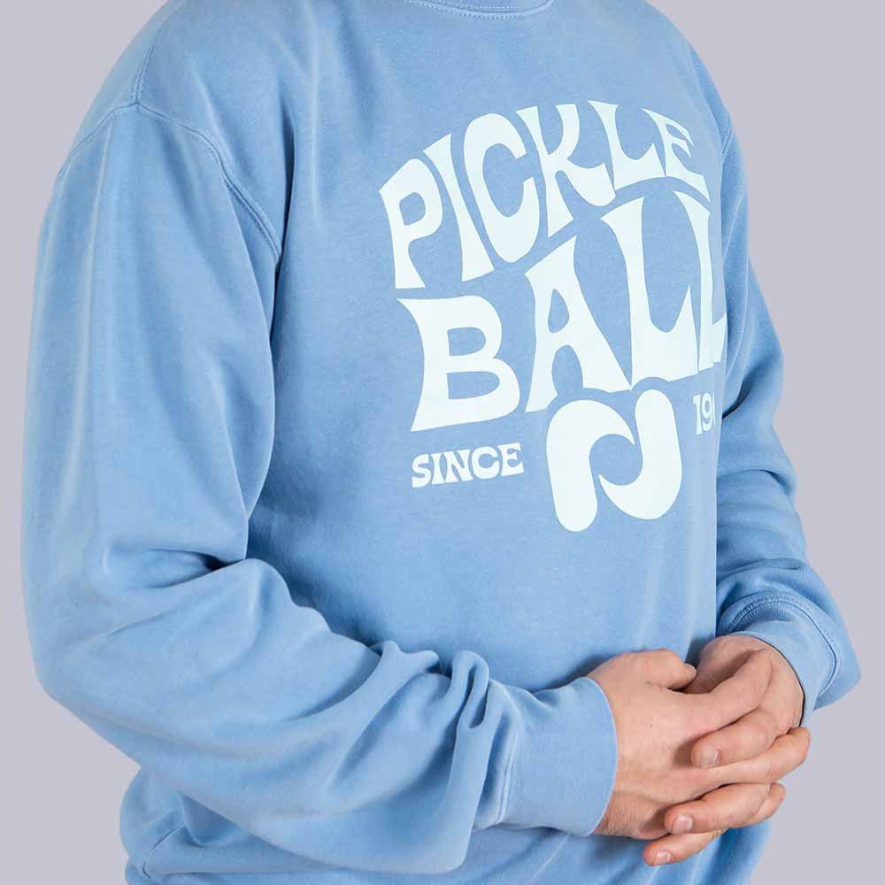 Heritage Pickle-ball Groovy Crew Neck Sweatshirt | Pickleball Sports