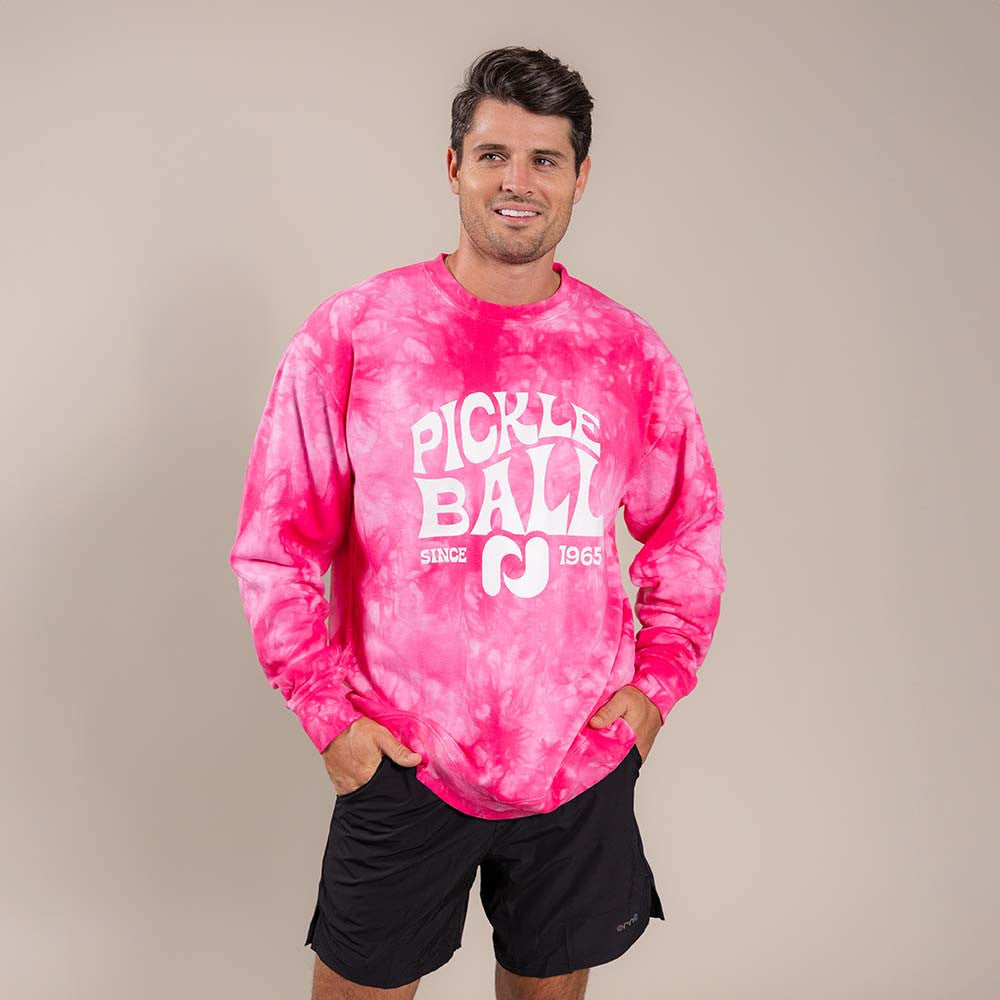 Heritage Pickle-ball Groovy Crew Neck Sweatshirt | Pickleball Sports