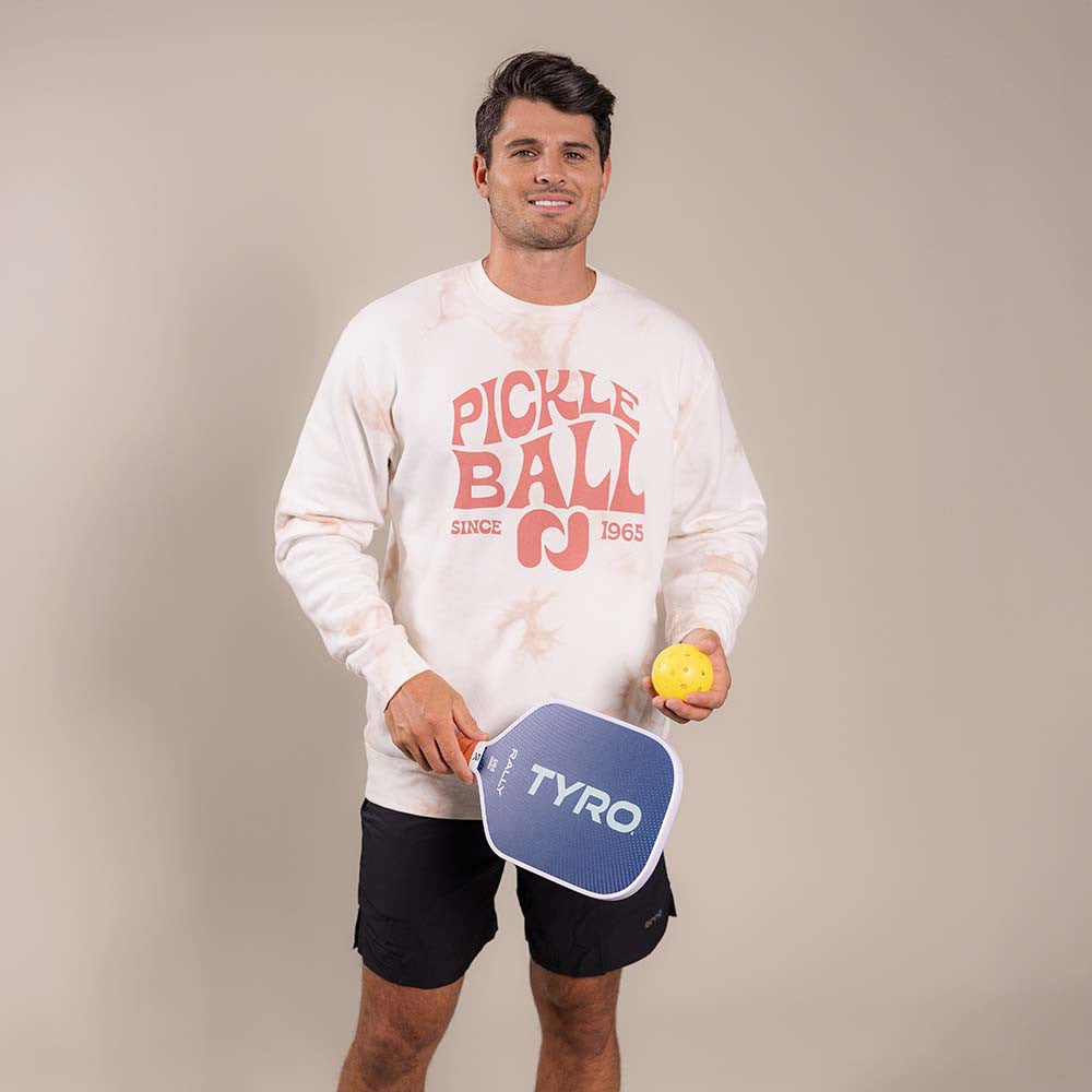 Heritage Pickle-ball Groovy Crew Neck Sweatshirt | Pickleball Sports